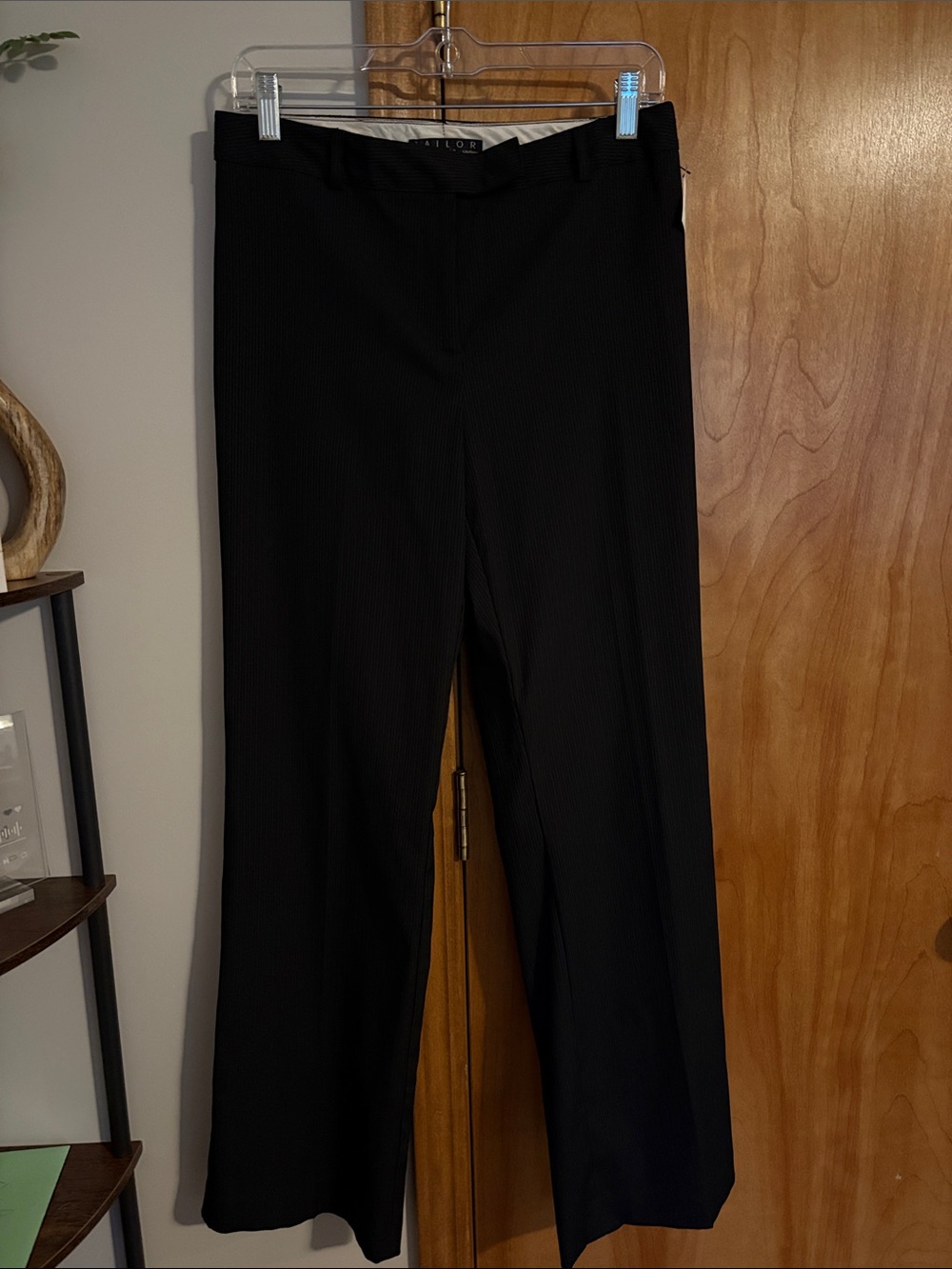 Tailor B. Moss Black Wide-Leg Tailored Pants